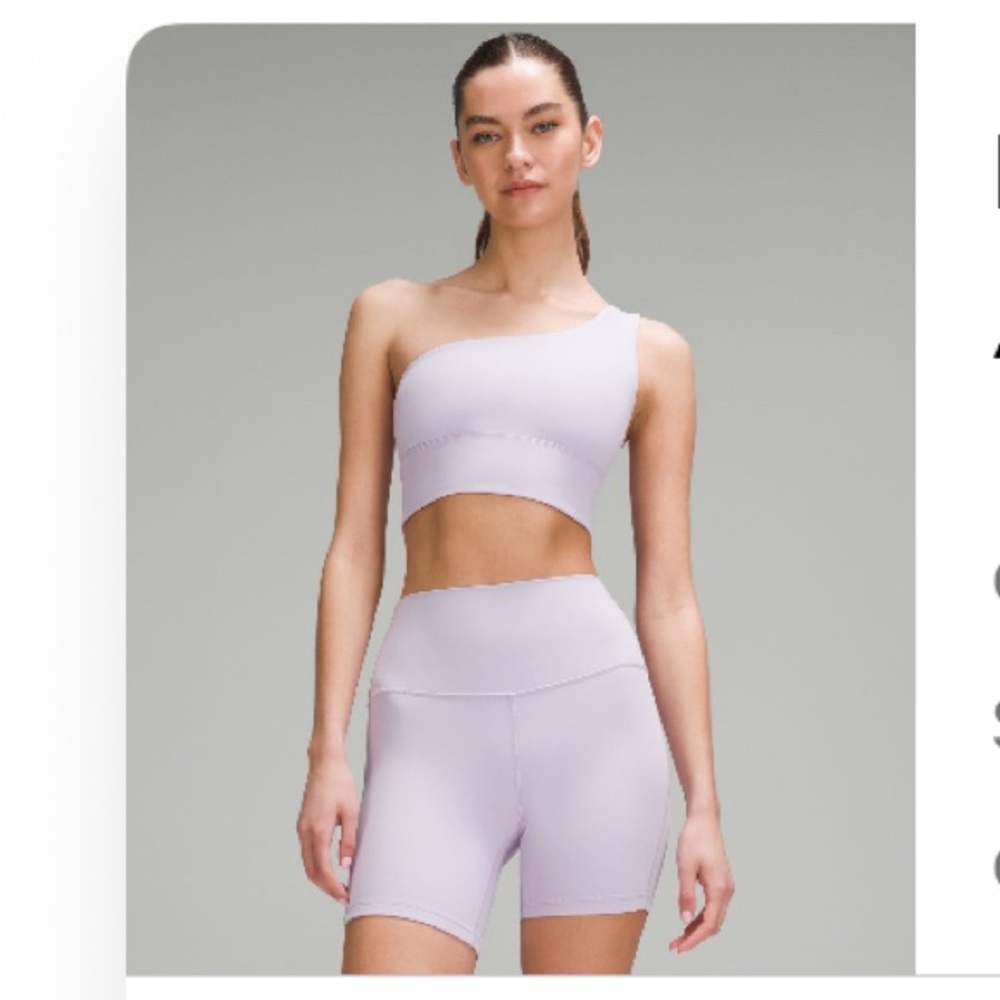 Lululemon Align Lilac One-Shoulder Activewear Set